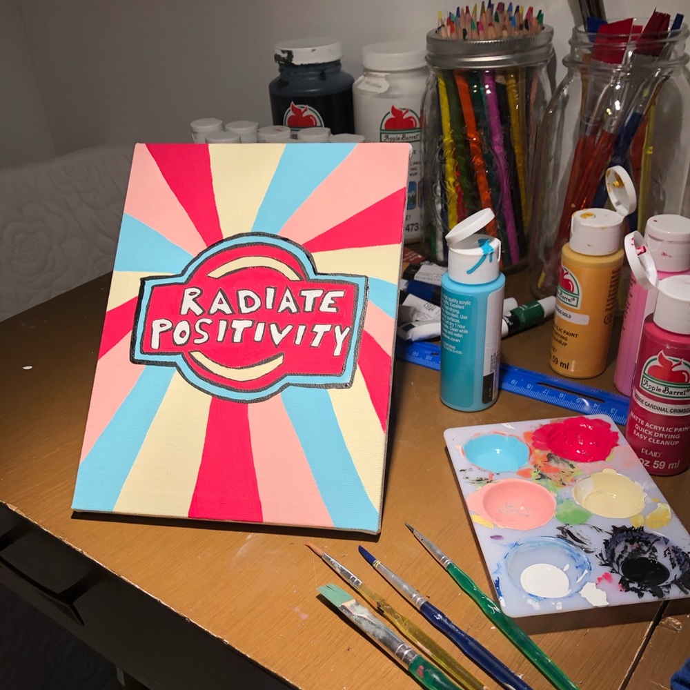 Positive Quote Painting